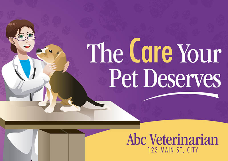 Animal Hospital Postcard Bulk Mailers Custom Advertising Postcards