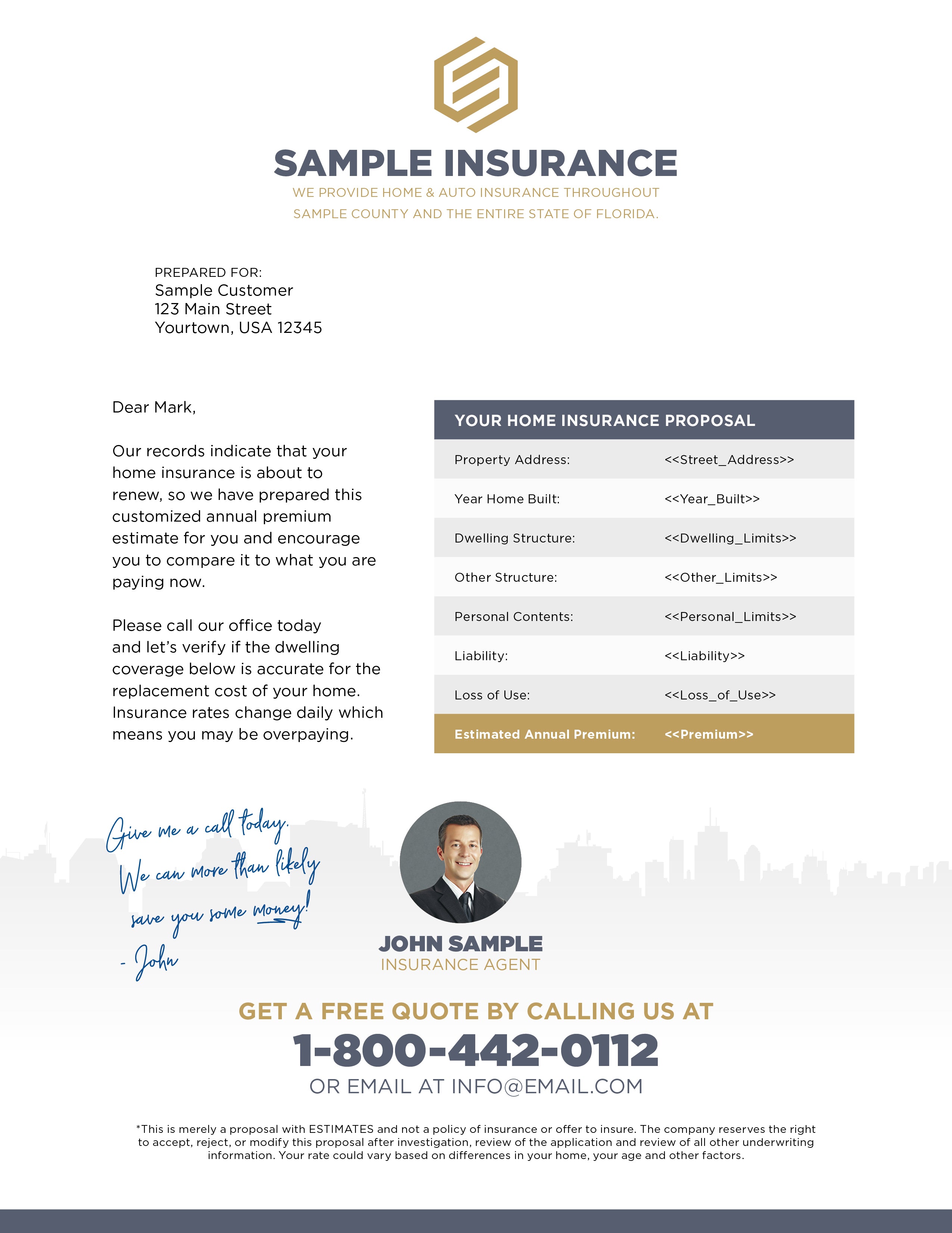 Bulk Mail Insurance Letters and Inserts – PostcardMania