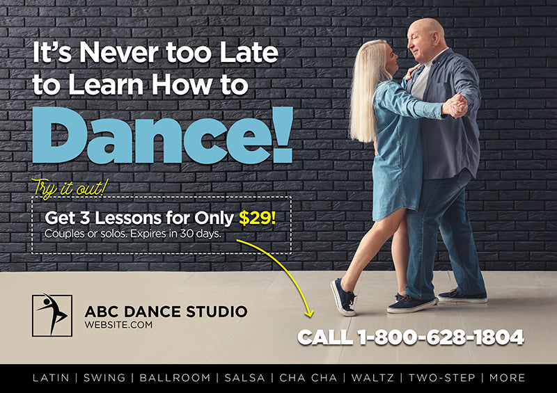 Adult Dance Class Postcard