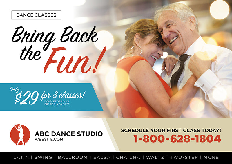 Adult Dance Lessons Marketing