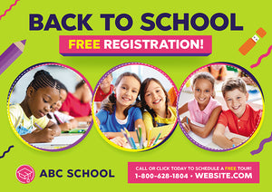 Back to School Advertising Post Card