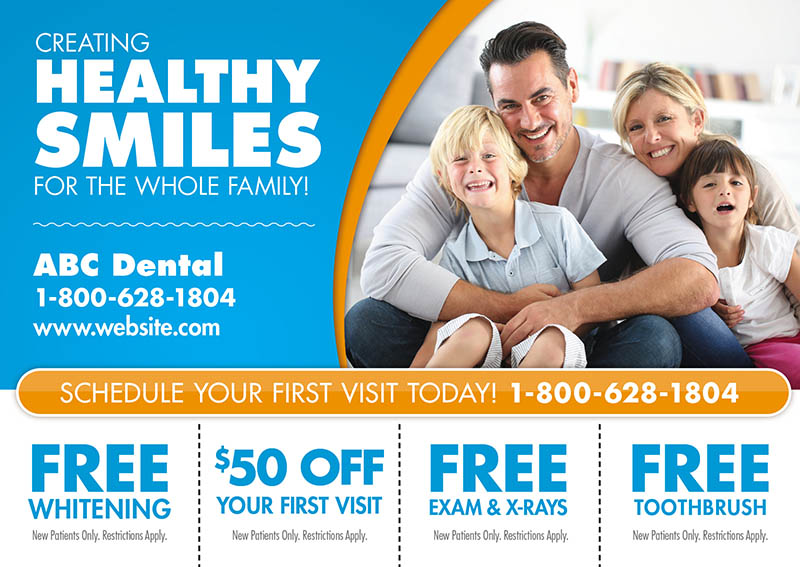 Bulk Mail Postcard For Dental Mailing Lists