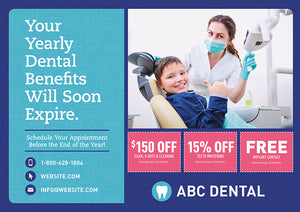 Dental Benefits Postcard Sample
