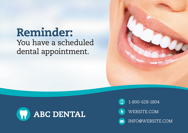 Dentist Appointment Reminder Postcard