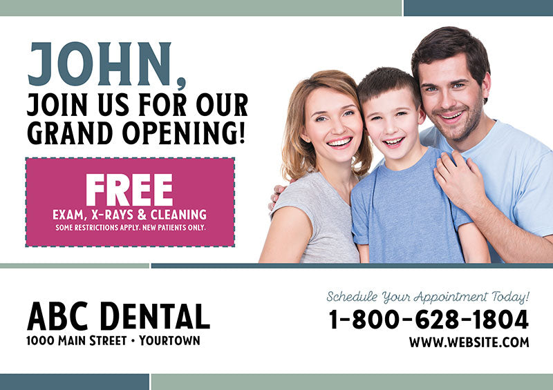 Dentist Grand Opening Postcard