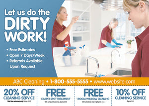 House Cleaning Service Marketing Postcard Idea
