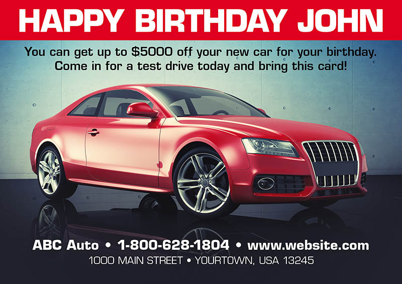 Mailer For Auto Dealers