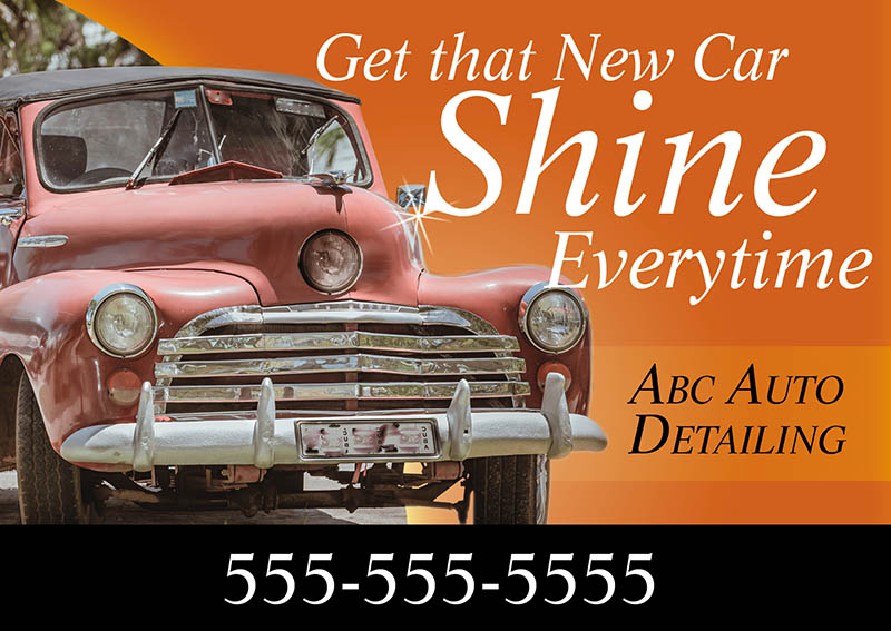 Mobile Auto Detailing Promotional Mailer