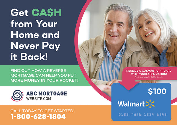 Reverse Mortgage Broker Postcard Bulk Mailers