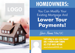Mortgage Loan Modification Postcard