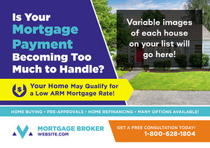 Mortgage Variable Home Image Postcard Template