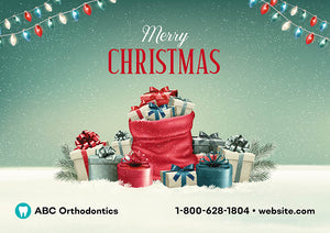 Orthodontics Christmas Postcard