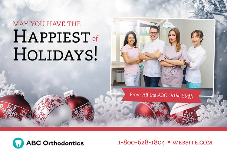 Orthodontics Holiday Postcard