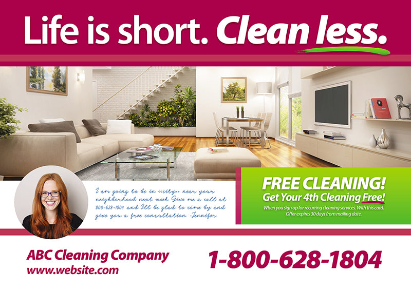 Personalized Cleaning Company Postcard