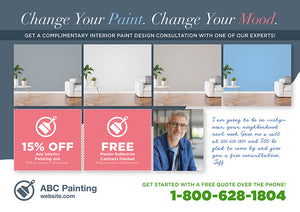 Personalized Painting Service Postcard