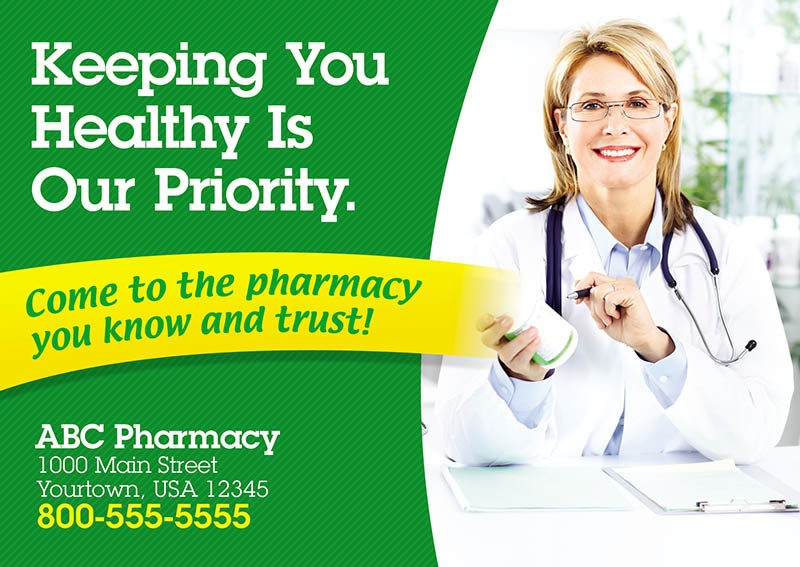 Pharmacist Advertising Post Card