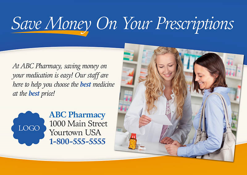 Pharmacist Marketing Postcard Sample