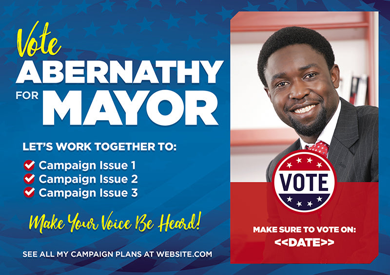 Political Campaign Remember to Vote Postcard