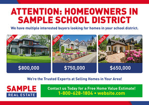 Real Estate School District Buyer Postcard