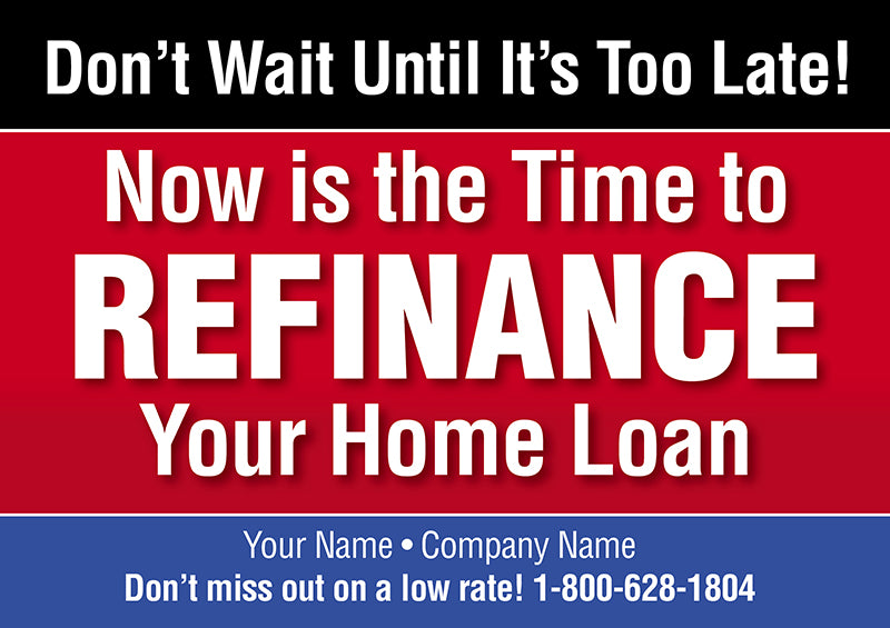 Refinance Home Loan Postcard