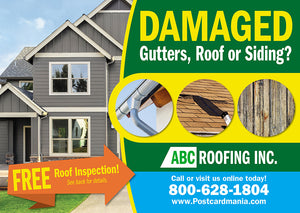 Roofer Marketing Postcard Example