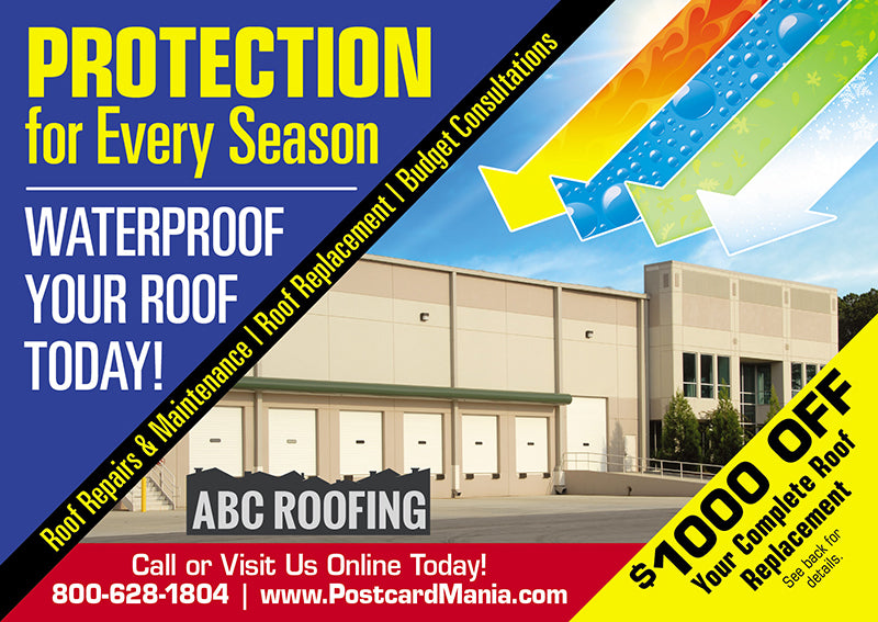 Roofing Specialist Advertising Post Card
