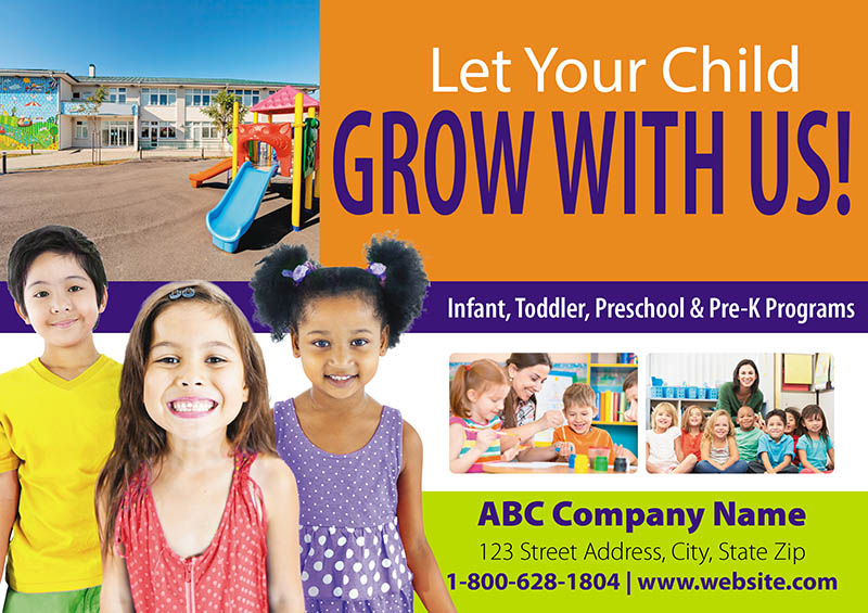 summer infant address Preschool Direct Mail Postcards
