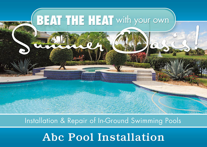 Pool Installation Postcard Bulk Mailers | Customizable Postcard Mailer ...
