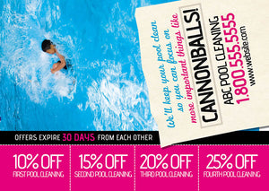 Swimming Pool Service Advertising Post Card